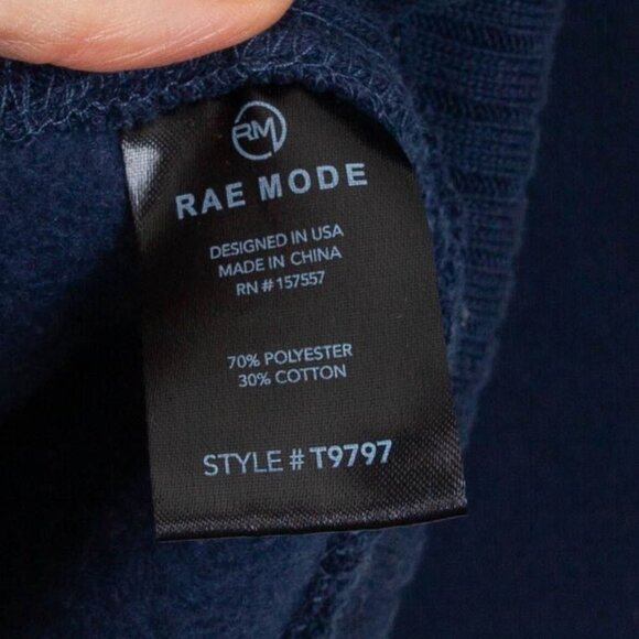 Rae Mode Womens Pullover Crewneck Sweatshirt Size S Blue Neutral Cozy Staple - Picture 5 of 8